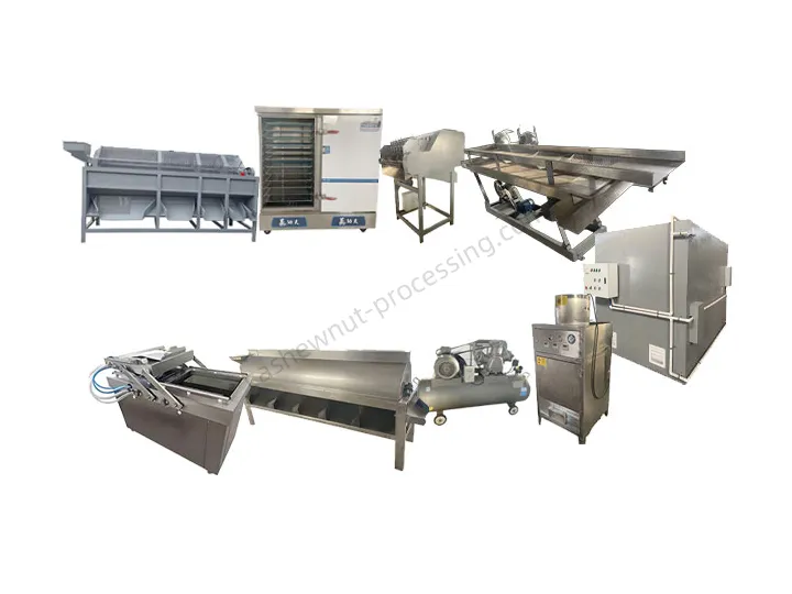 Cashew nut processing machines