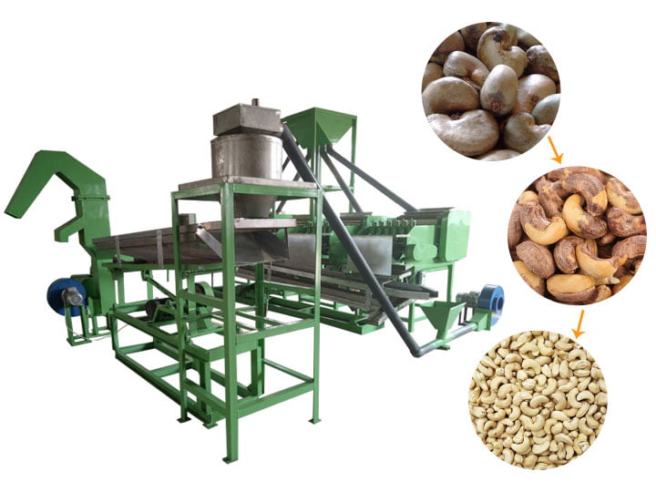Cheap cashew nut processing line delivered to Venezuela