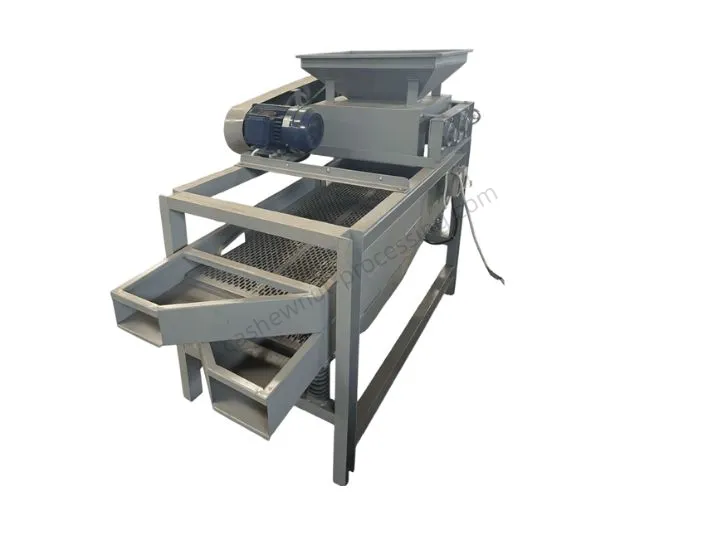 Almond shelling machine