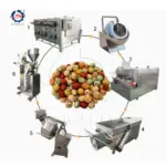 coated peanut production line
