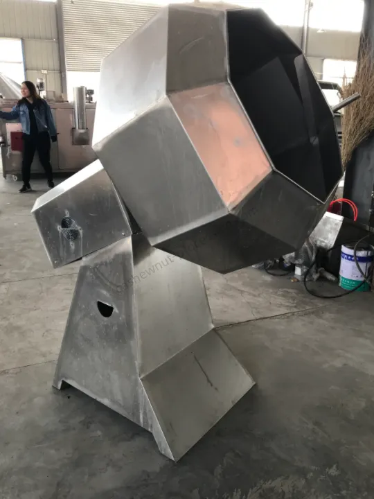 Línea de producción de cacahuetes recubiertos Shuliy: de cacahuetes crudos a snacks crujientes 17 Máquina de condimentos para cacahuetes