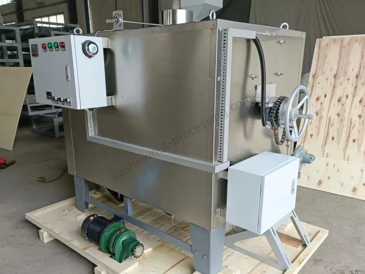 Línea de producción de cacahuetes recubiertos Shuliy: de cacahuetes crudos a snacks crujientes 6 Tostador de cacahuetes